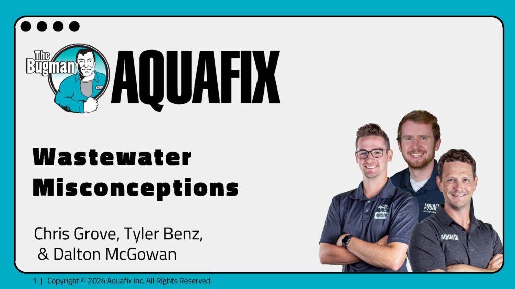 Aquafix University 2024: Wastewater Misconceptions