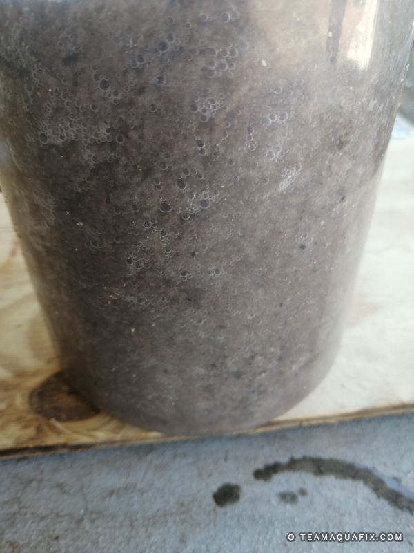 Container with sludge from jelly facility